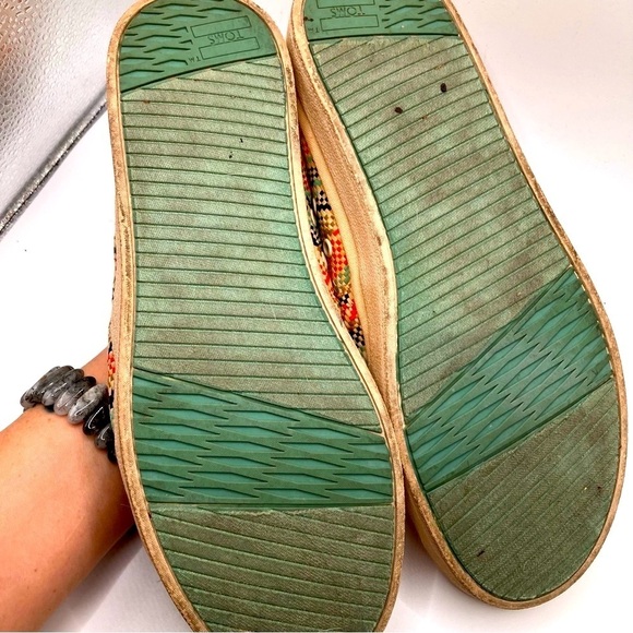 TOMS Avalon Slipon Woven Ankle High Fabric flat shoe womens size 8.5 - Picture 7 of 7